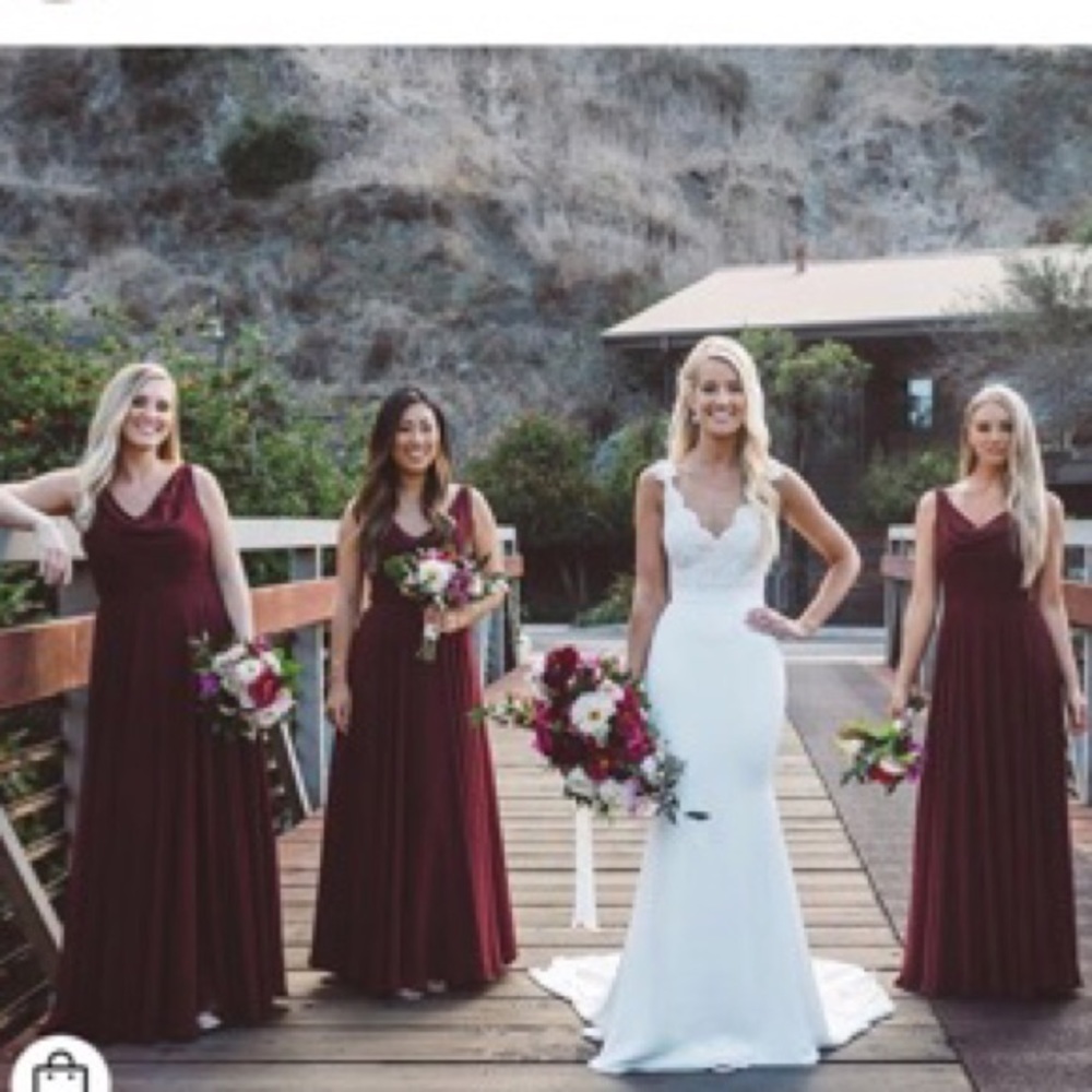 Jenny Yoo Liana dress, in Hibiscus color, size 4